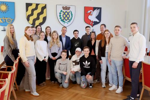 Schülervertretung im Gespräch mit Bürgermeister Dirk Schauenberg
