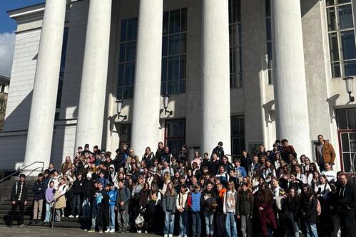 Theaterbesuch der sechsten Klassen: Die blaue Sau im Theater Duisburg