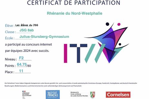 Internetteamwettbewerb zum deutsch- französischen Tag
