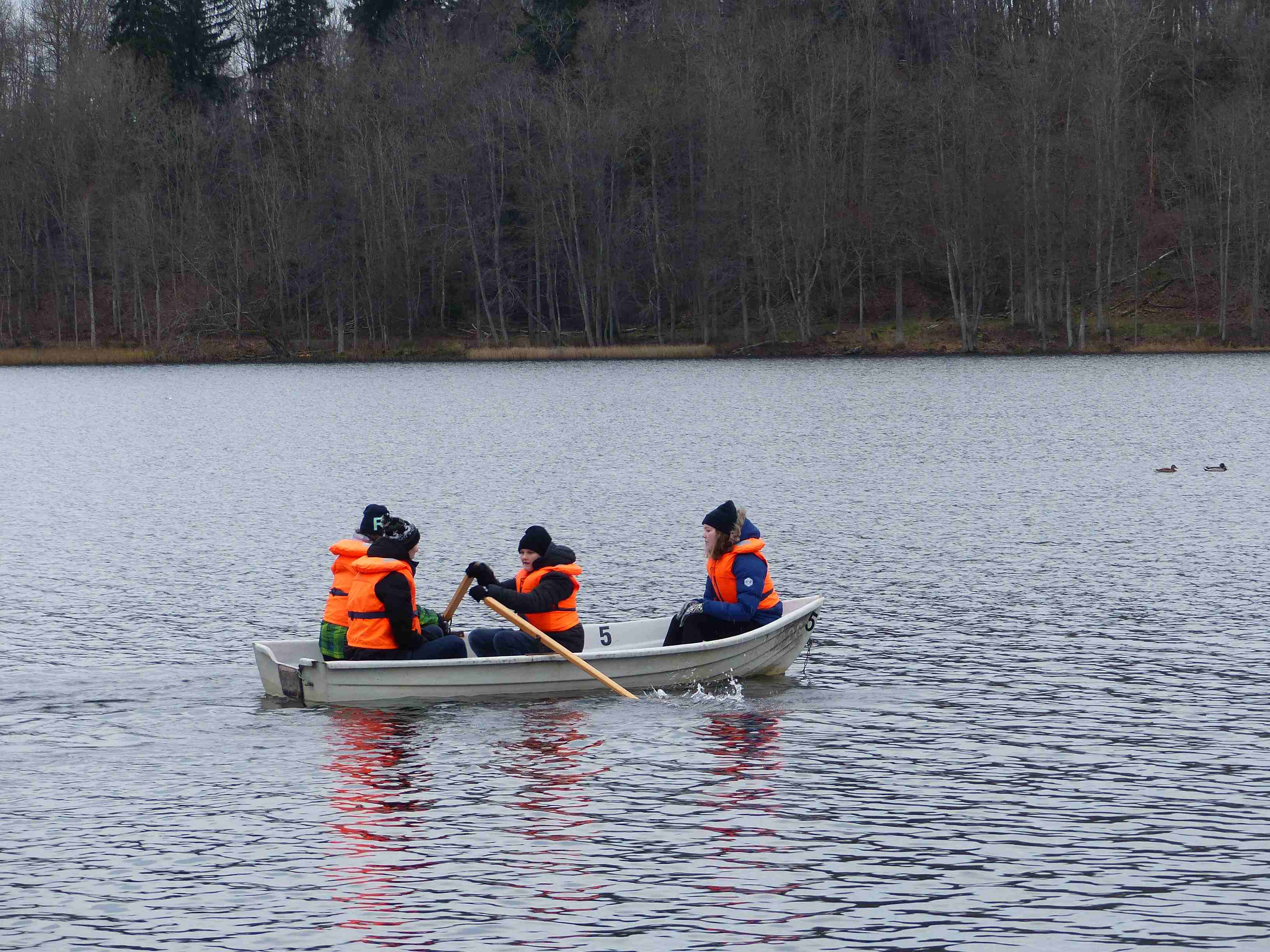 Erasmusplus-Treffen in Estland (2018) – Fishing for micro plastics in Viljandi lake